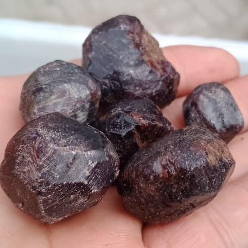 DHXYZB 100-500g Natural garnet crystal original Stones Energy Gemstone Rock Quartz reiki Healing raw Mineral for home Decorating