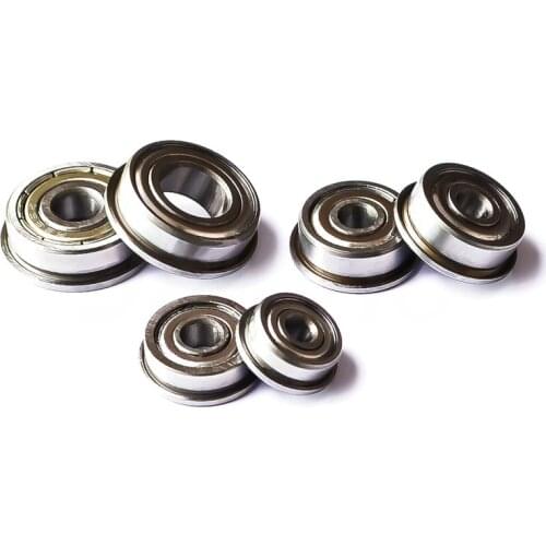 2PCS Flange Ball Bearing 608zz 623zz 624zz 625zz 635zz 626zz 688zz 3D Printers Parts Deep Groove Flanged Pulley Wheel
