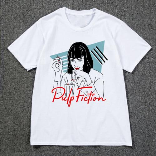 Quentin Tarantino Hip Hop T Shirt Movie Pulp Fiction Men Women Shirt Cotton Top Tee