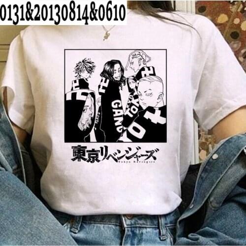 Japanese Anime Tokyo Revengers T Shirt Woman Kawaii Harajuku Summer Tops Tokyo Revengers Graphic Tees Cartoon Unisex T-shirt