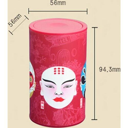 Chinese Style Face Toothpick Automatic Household Hand Pressing Personality High-grade Beijing Opera Toothpick Tube Sale