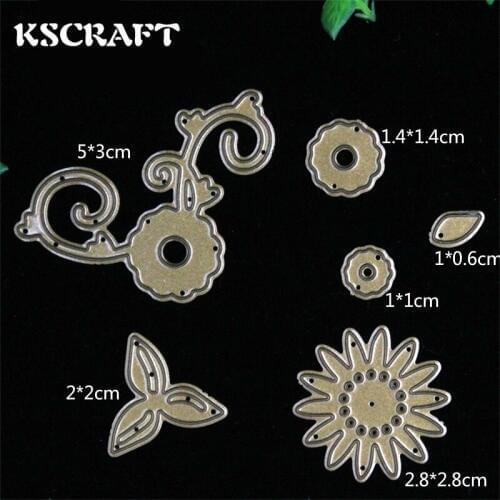 KSCRAFT Flowers And Plants Metal Cutting Dies Stencils for DIY Scrapbooking/photo album Decorative Embossing DIY Paper Cards
