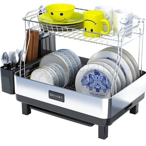 Stainless steel kitchen shelf draining rack dish rack tool kitchen accessories tools home organizer and storage