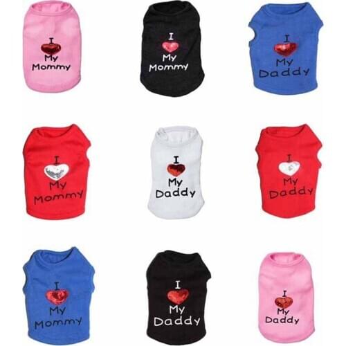 Summer Dog Clothes for Small Dog Shirt Clothing Sequins Pet Clothes for Dogs Jacket for Chihuahua Costume Pet Products Puppy