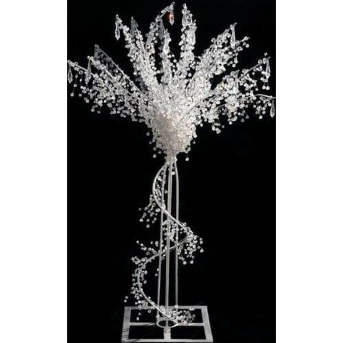 Metal crystal tree road guide wedding T stage decoration golden road guide