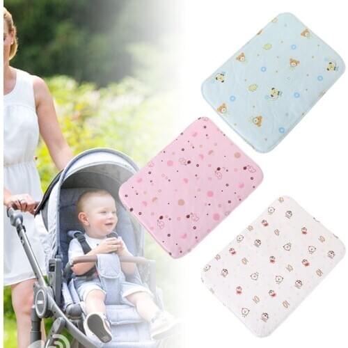 Baby Changing Pad Reusable Waterproof Stroller Diaper Folding Soft Mat Washable