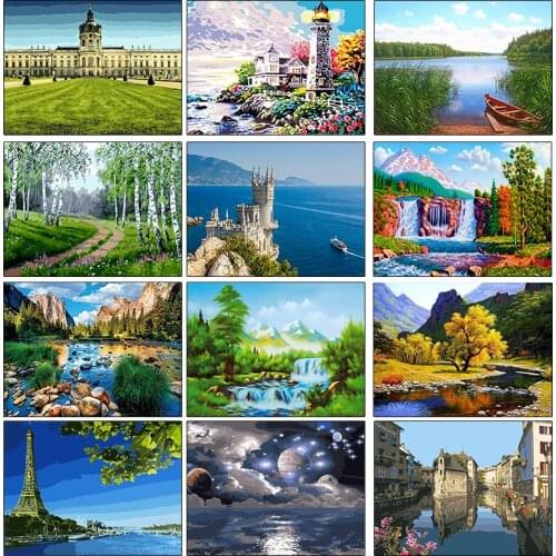 DIY Painting By Numbers animal bee Scenery Drawing On Canvas HandPainted Painting Art Gift DIY Home Decoration