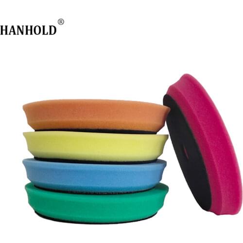 Car Beauty Waxing Polishing Pads Set Sponge Disc Buffing Sponge Waxing Polishing Pad Kit Set for Car Polisher Buffer Foam 6 Inch