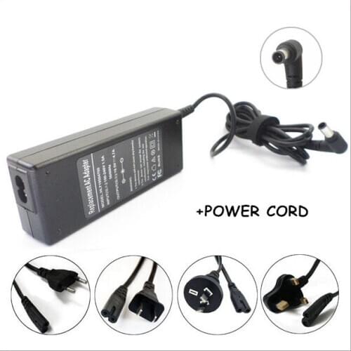 New 19.5V 90W AC Adapter Laptop Power Charger For Caderno Sony Vaio VGP-AC19V24 VGP-AC19V26 VGP-BPS10 VGN-NR160E PCG-71312L