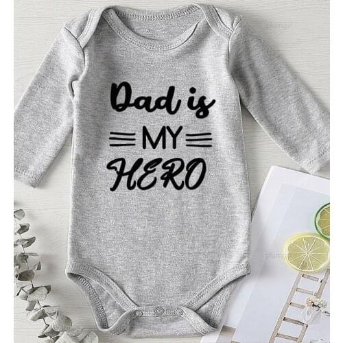 Infant Girl Winter Clothes Newborn Boys Summer Costume Bodysuit for Babies Kids' Things Toddler Jumpsuits Printing Dad My Hero