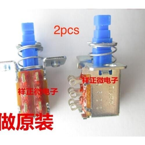 Original 2pcs for ALPS self-locking switch SPPJ225800 horizontal push-pull keys 2 rows 6pin wiring feet