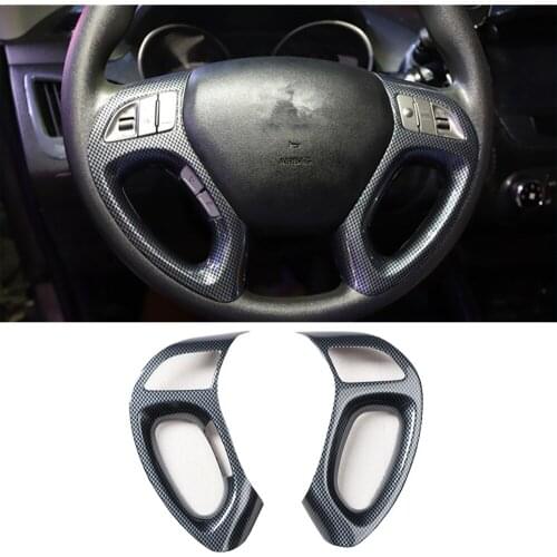 STEERING WHEEL TRIM DECAL SEQUINS COVER TRIM INTERIOR STICKER For Hyundai ix35 2013-2017 ACCESSORIES CAR-STYLING
