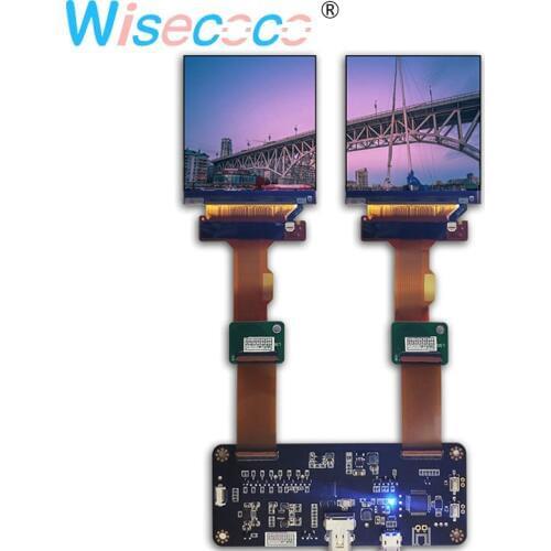 2.9 inch 1440*1440 dual screen IPS LCD display panel with to MIPI controller board for VR headset application