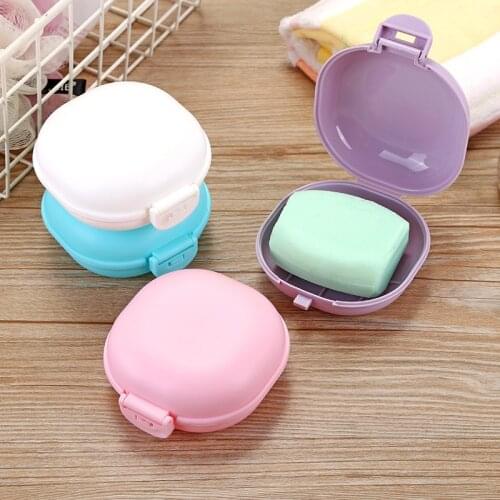 Plastic Travel Soap Box Dish Plate Case Case Holder Container Wash Shower Home Shower Bathroom Sealed Soap Case