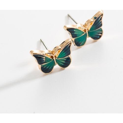 Hot New Products Delicate Butterfly Earrings Sweet Small Fresh Girls Super Fairy Forest Small Cute Simple Fashion Ear Jewelry