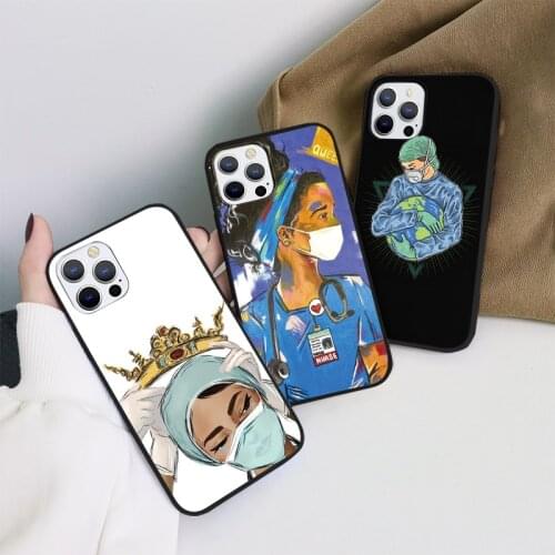 Silicone Coque For iPhone 11 Pro Max SE 2020 XR X XS 7 8 6 Plus 5 S Medicine Doctor Nurse Cover For iPhone 12 Pro Max Soft Funda