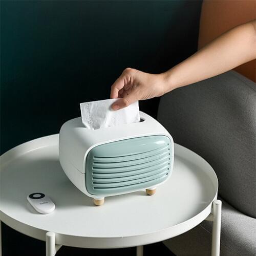 Nordic Radio Napkin Paper Box Creative Living Room Car Household Simple Personality Decoration Crafts Receiving Towel Box