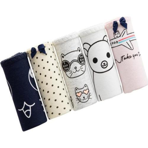 4PCS/Lot Children Cotton Underwear Young Girls Briefs Solid Low Waist Short Briefs Comfortable Ladies Panties TWY-A002-4p