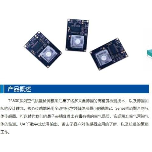 Solid Electrolyte Electrochemical Gas Sensor: Air Quality Serial Port Module