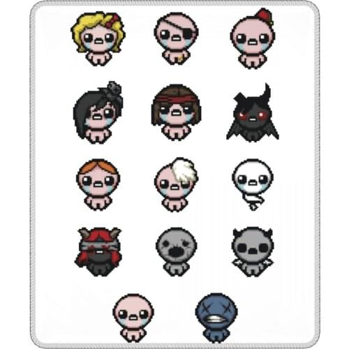 The Binding Of Isaac Characters Funny Mouse Pad Waterproof MousePad Rubber Office Home Deco Mat