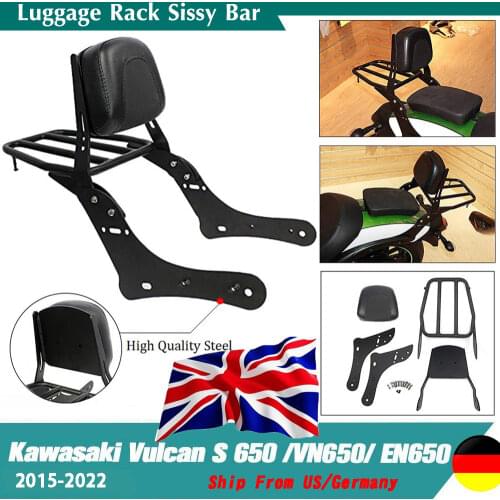 Rear Luggage Rack Support Backrest Sissy Bar Backrest Passenger Seat Backrest For 2015-2018 Kawasaki Vulcan S 650 VN650 2016