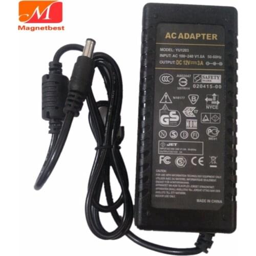 AC DC Adapter Charger 12V3A 36W DC 5.5*2.1 or 5.5*2.5mm 12V 3A Switch Power Supply 36W LED Strips Light