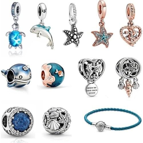 Jewelry Women Bracelets Fit Original Pandora DIY Accessories Charms Joyas De Plata 925 Sterling Silver Bangle Luxe Bijoux Beads