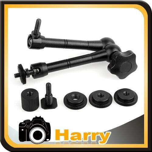 11" Inch Adjustable Friction Articulating Magic Arm for DSLR Rig Camera to Monitor LED Lamp Kit camera + tracking