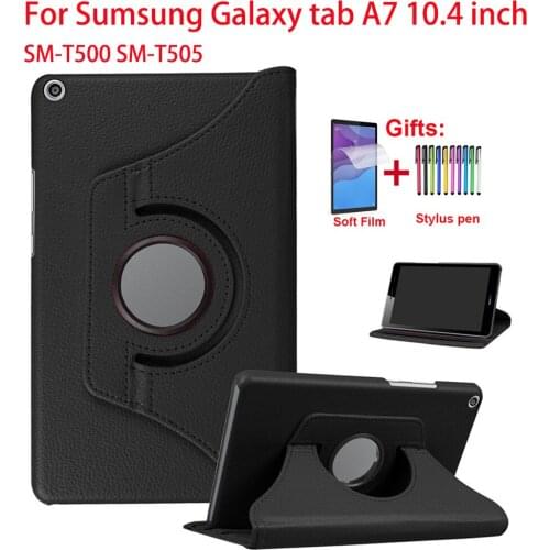 360 Rotating Cover For Sumsung Galaxy tab A7 10.4 SM-T500 SM-T505 Case Leather Stand For tab A7 10.4 inch T500 T505 T507 Funda