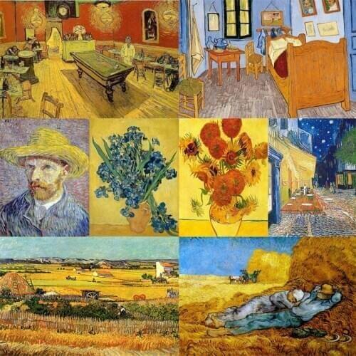 Hot Sale Famous Painter Vincent Van Gogh Series 5D DIY Diamond Painting Full Square Round Diamond Home Decor Gift