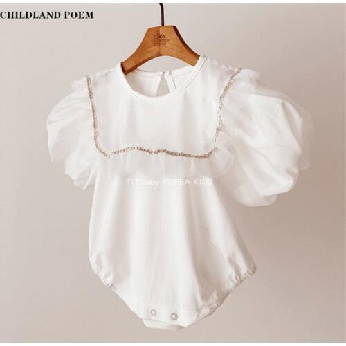 Baby Girl Romper Summer Newborn Baby Romper Jumpsuit Infant Baby Girl Clothes Lace Princess Baby Sunsuit Clothes Jumpsuits