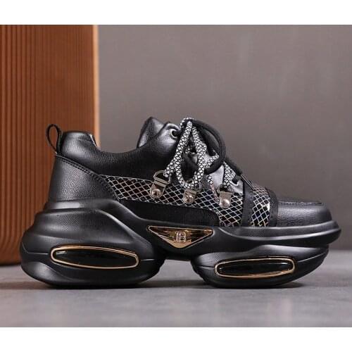 Chunky Platform Sneakers For Women 2021 Spring Luxury Designers Ladies Sports Casual Shoes Woman Fashion Old Dad Shoes 7 cm