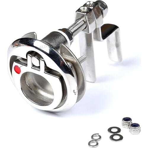 MIZUGIWA Boat Cam Latch Marine Hatch Pull Stainless Steel with Back Plate Fasteners for Flush Cabinet