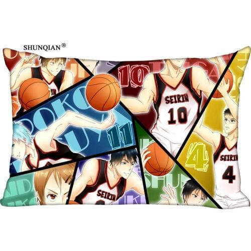 New Kuroko No Basketball Pillow Case Custom Wedding Pillowcase Cover Cases Gift Zippered Rectangle Pillow Case