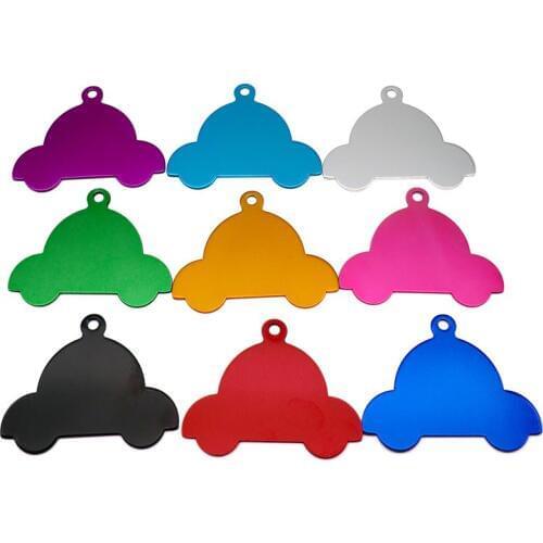 Wholesale 100Pcs Pet Customized Dogs Collars Accessories Personalized Puppy Dog Cat Name ID Tags Engraved Aluminum Material