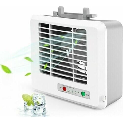 Portable Mini Air Conditioner Air Cooler Personal Space Cooling Fan USB Rechargeable 3 Speed Fan Office Desk Humidifier Purifier