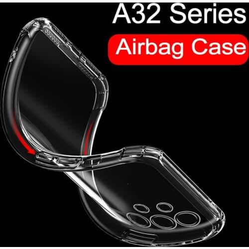 Shockproof Silicone Case On The For Samsung Galaxy A32 A30 A30S A31 M30S M31 M31S A3 A 3 0 1 2 32 M 30 30s 31 S Soft Airbag Case