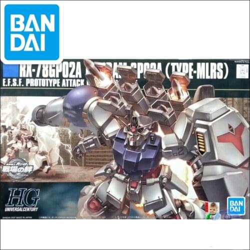 Bandai Assembly Model 55730 HGUC 075 RX-78 GP02A Type-MLRS Gundam Prototype No. 2 Anime Toy