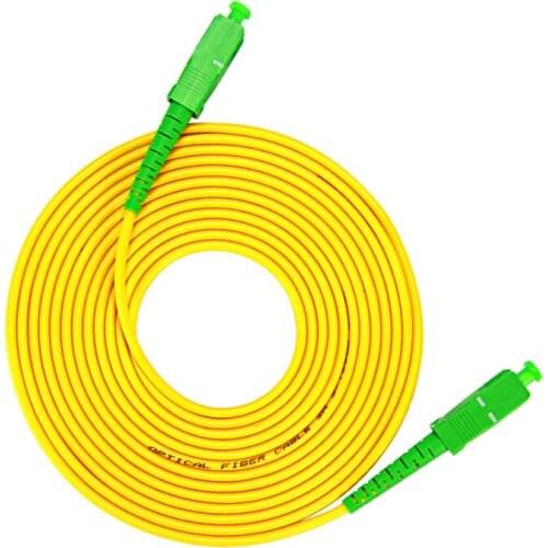 SC/APC-SC/APC-SM 3mm Fiber Optic Jumper Cable Single Mode Extension Patch Cord 10m 15m 20m 30m 40m 50m 60m 70m 80 90m 100m