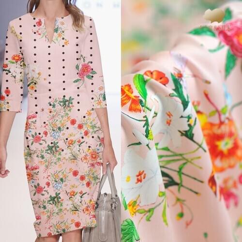 112cm anti-wrinkle silk fabric stretch double jojo silk fabric soft silk fabric for dress material wholesale silk cloth