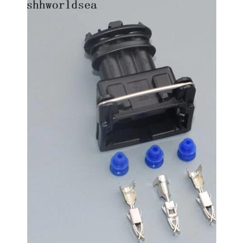 Shhworldsea 10sets 3pin 3 way sensor connector kit case for car engine loom crank cam loom for ford