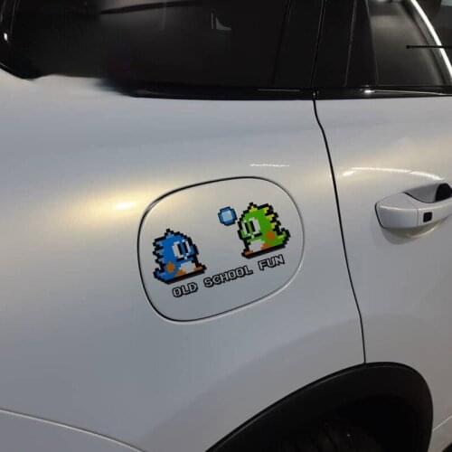 School Fun Bubble Bobble ROM Anime Waterproof Car Sticker Decal Decor Motorcycle Off-road Laptop Trunk Guitar Vinyl Stickers