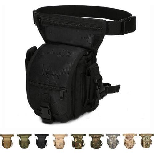 Tactical Drop Leg Bag Thigh Waist Packs 1000D Nylon Military Hunting Accessories Molle Bag Travel Hiking Camping Cycling Leg Bag