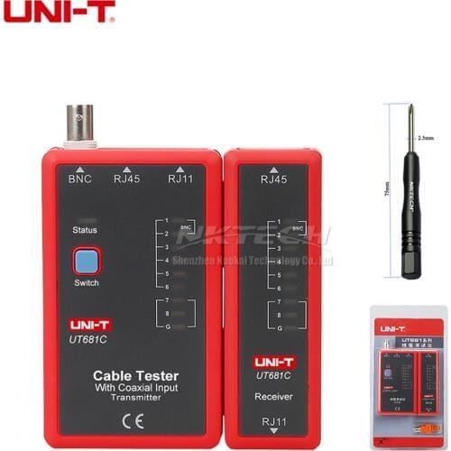 UNI-T UT681L UT681C UT681HDMI Cable Tester Network Cable Tracker Meter Telephone BNC HDMI MINI-HDMI HD RJ45 RJ11 Line Detector