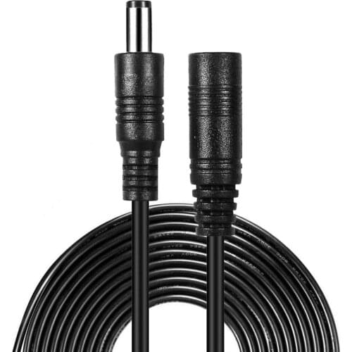 DC Cable Extension Power Extend Cord 12V DC 5.5mmx2.1mm Connector Wire For LED Strip CCTV Camera