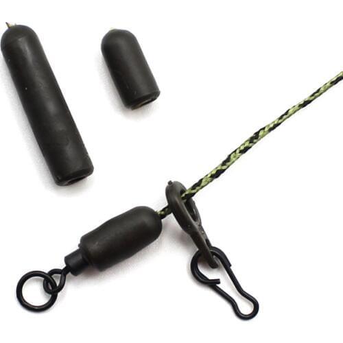 20PCS Carp Fishing Buffer Beads for Helicopter Rig Chod Rig Knot Protector Beads Rubber Shock Buffer for Multi Clip Tackle