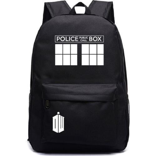 2019 Popular Fashion Doctor Who Backpack Hot Sale Men Women Boys Girls School Backpacks Beautiful School Bags Surprise Gifts