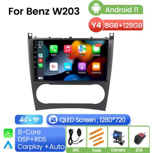 Android WIFI 2DIN Car DVD GPS For Mercedes/Benz W203 W209 W219 W169 A160 C180 C200 C230 C240 CLK200 CLK22 Radio Stereo Camera