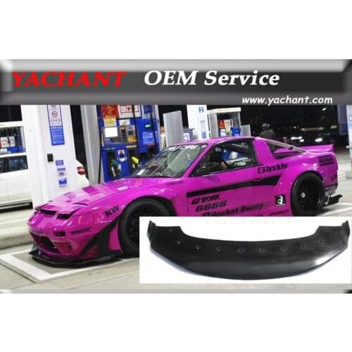 Car-Styling FRP Fiber Glass Front Bumper Lip Fit For 1989-1994 180SX RPS13 RB Style Front Bumper Lip Diffuser