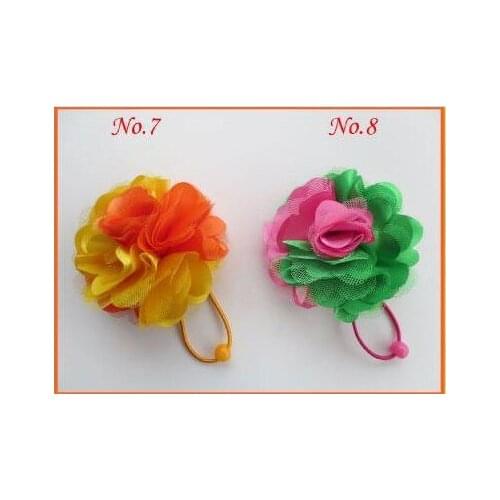 Free Shipping 30pcs3.25-3.5 BLESSINGHairbows For Girls With Elastic Band Cute Hairbow Hair Accessories